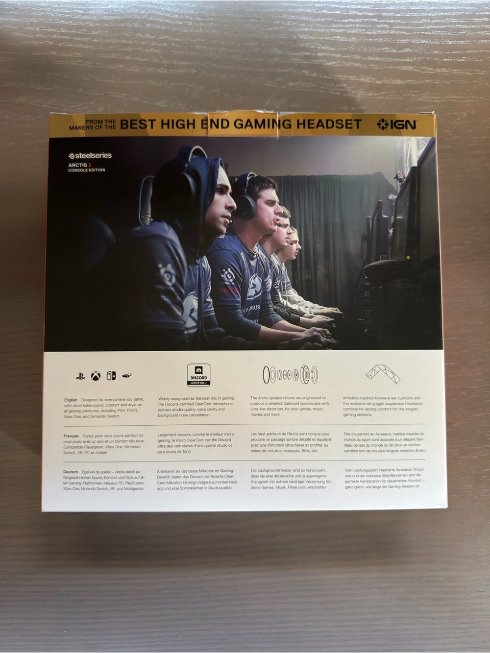 SteelSeries Arctis 3 Console Edition Wired Gaming Headset - Black - Picture 3 of 9